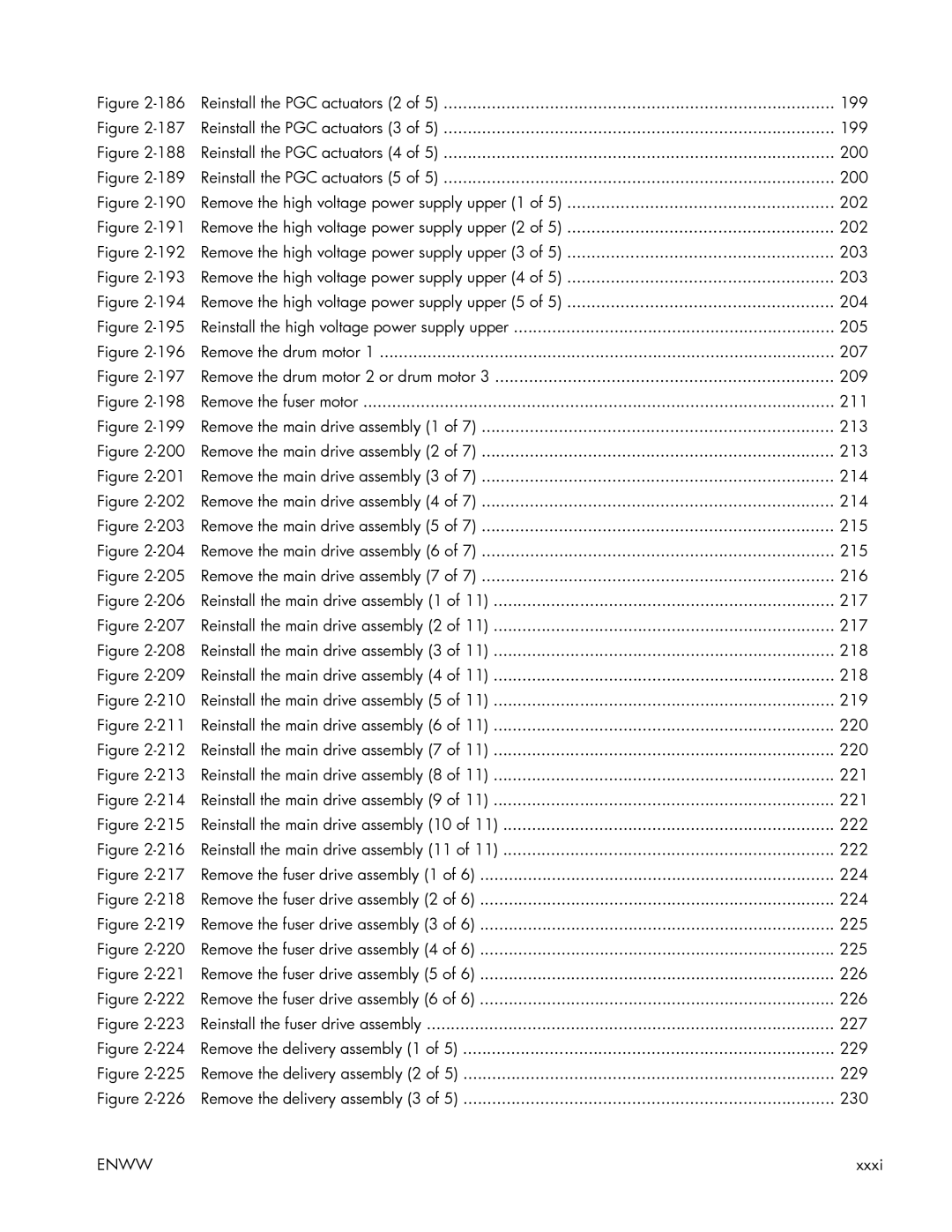 HP Enterprise 500 manual Reinstall the PGC actuators 2 199 